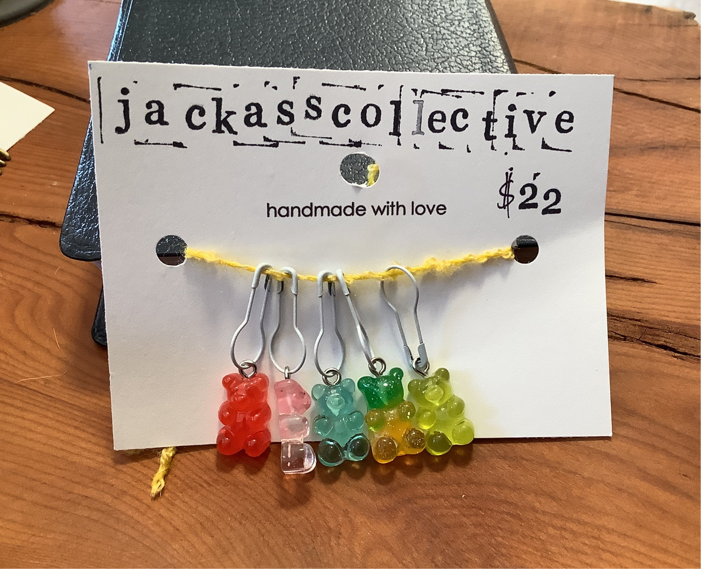 Rainbow Gummy Bears Handmade Stitch Markers