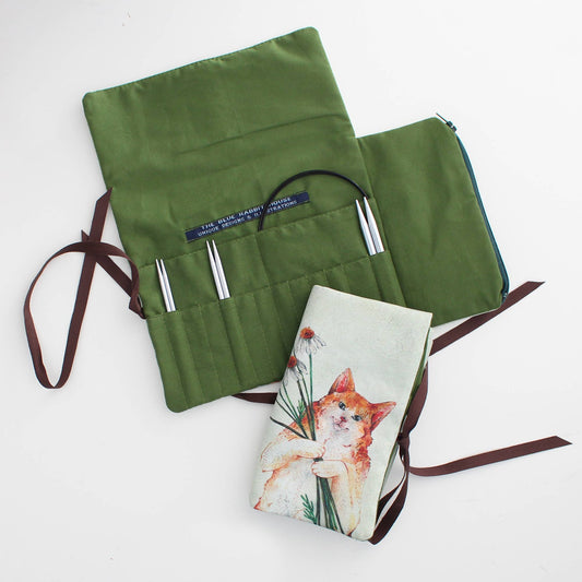 Kasper the Cat | Needle Case  | Pencil Roll: Multi