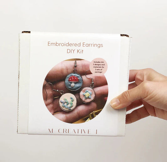 Embroidered Earrings | Beginner DIY Craft Kit