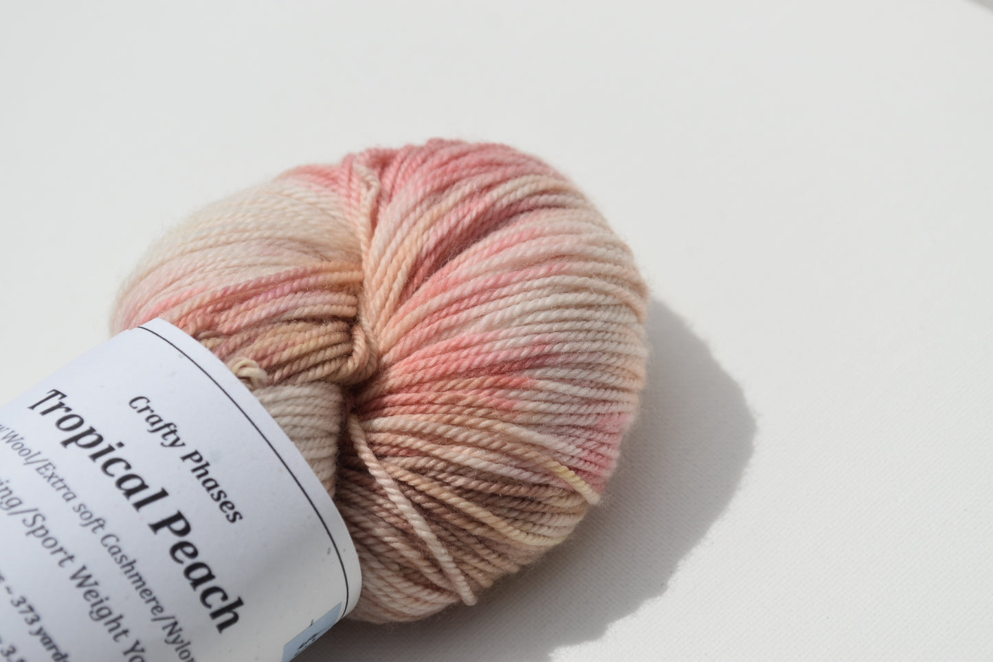 Tropical Peach | Heavy Fingering | SW Merino, Cashmere, Nylon