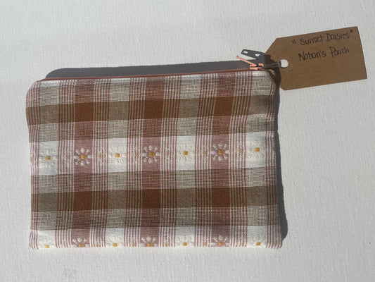 “Sunset Daisys” Medium Notion Pouches