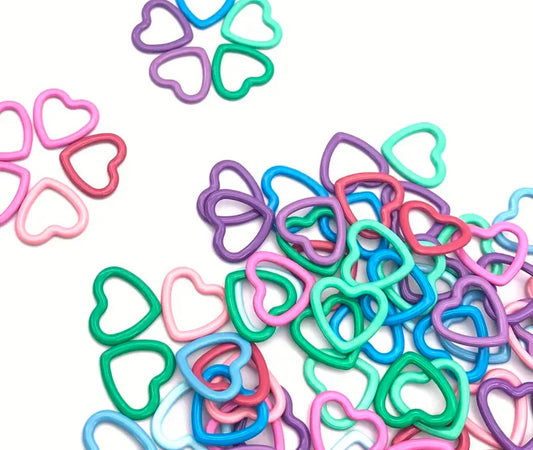 Heart Stitch Markers | 10 mm | Knitting