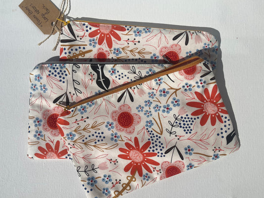 “Flower Power” Large Notion Pouches
