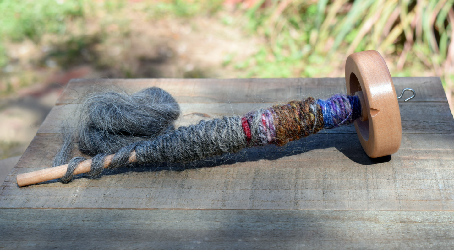 Intro to Spindle Spinning  | Workshop | Includes Spindle, Carders and Fibre!!