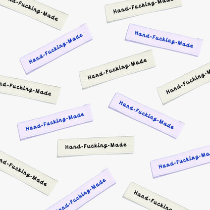 'Hand-Fucking-Made' Labels | Set of 6