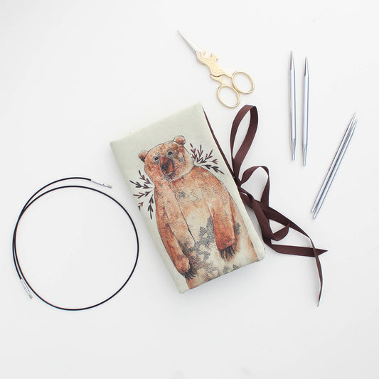 Bruno the Bear | Needle Case | Pencil Roll: Multi