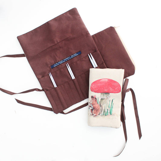 Hazel the Mouse | Needle Case | Pencil Roll: Multi