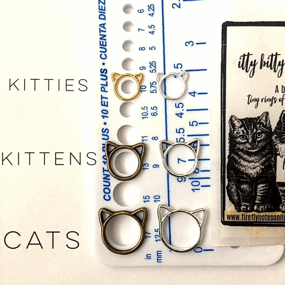 Stitch Markers - Cat Stitch Markers | Multi