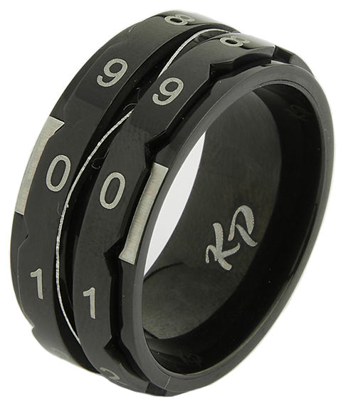 Row Counter Ring | Black