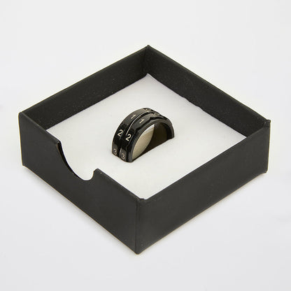 Row Counter Ring | Black