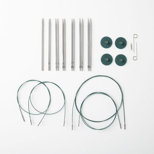 Knit Picks Options 2-3/4 Short Tip Interchangeable Knitting Needle Set  (Sunstruck)