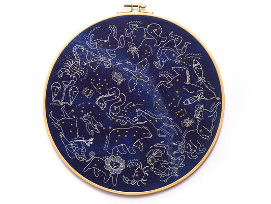 Star Map | 11" Hoop Kit | Embroidery